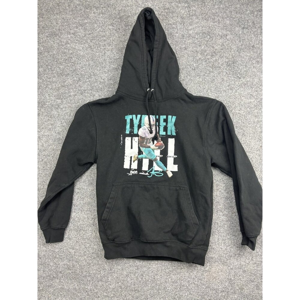 Miami Dolphins Shirt Mens Small Black NFL Football Tyreek Hill‎ Graphic Hoodie